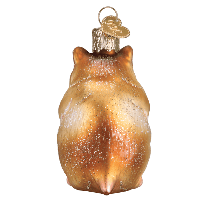 Old World Christmas Blown Glass Hamster Ornament