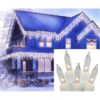100 Clear Icicle Lights (White Cord)
