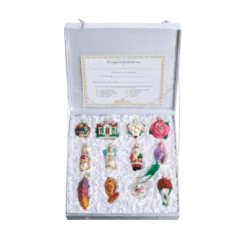 Old World Christmas Blown Glass Ornaments Bride's Tree Collection