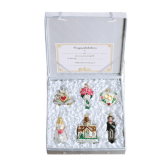 Old World Christmas Blown Glass Ornaments Wedding Collection