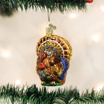 Old World Christmas Blown Glass Tom Turkey Ornament