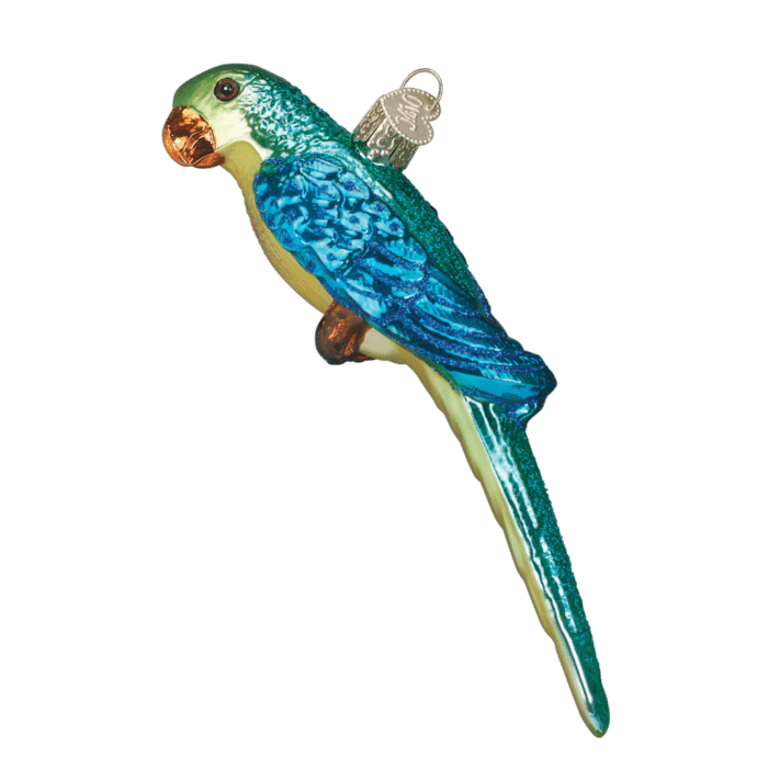Old World Christmas Blown Glass Parakeet Ornament