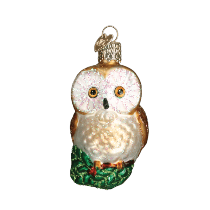 Old World Christmas Blown Glass Christmas Owl Ornament