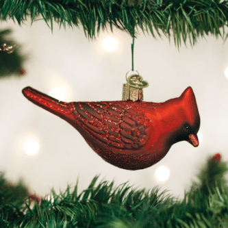 Old World Christmas Blown Glass Northern Cardinal Ornament