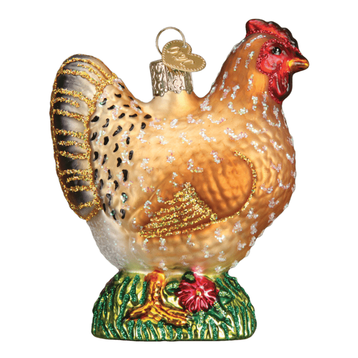 Old World Christmas Blown Glass Spring Chicken Ornament
