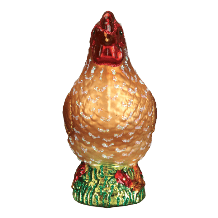 Old World Christmas Blown Glass Spring Chicken Ornament