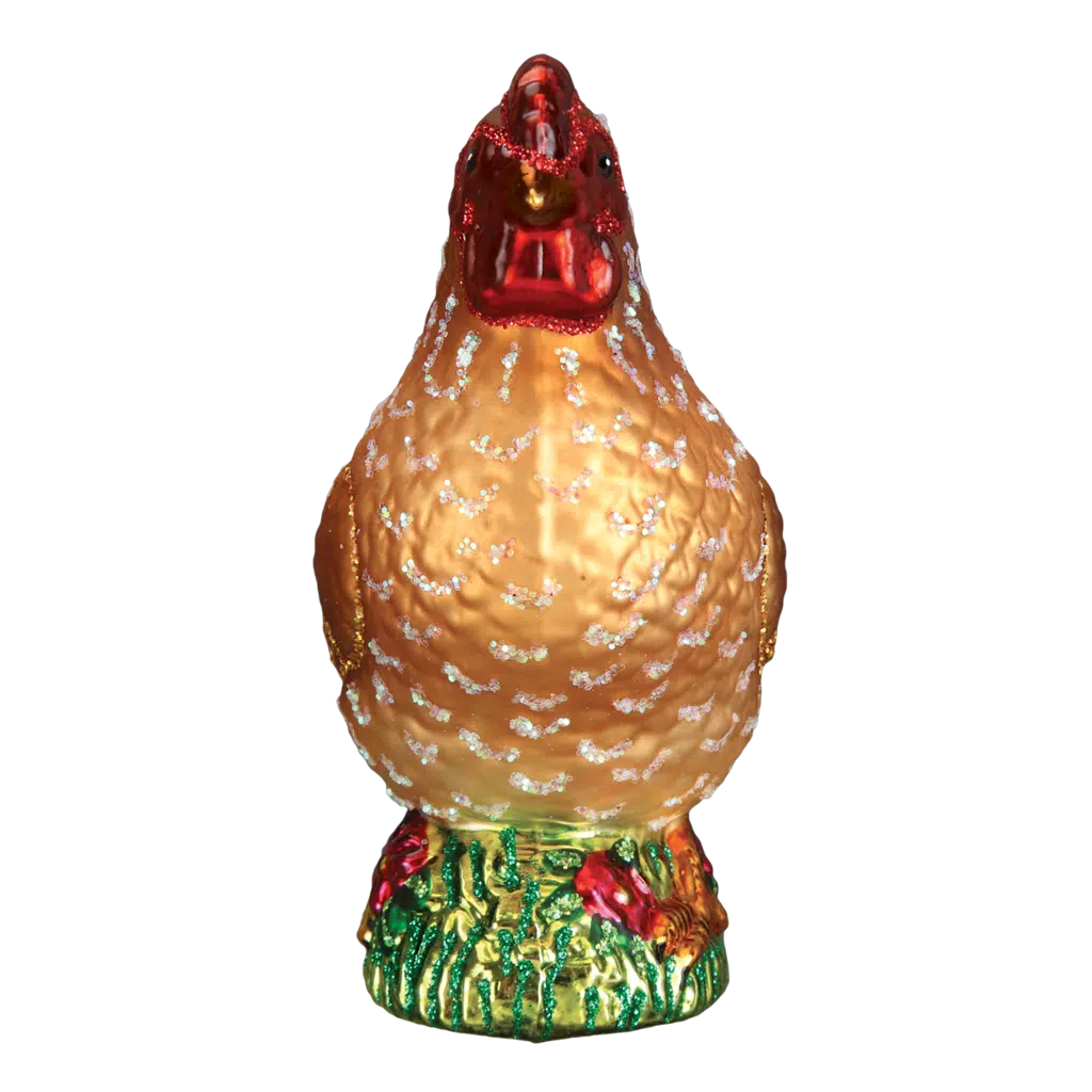 Old World Christmas Blown Glass Spring Chicken Ornament