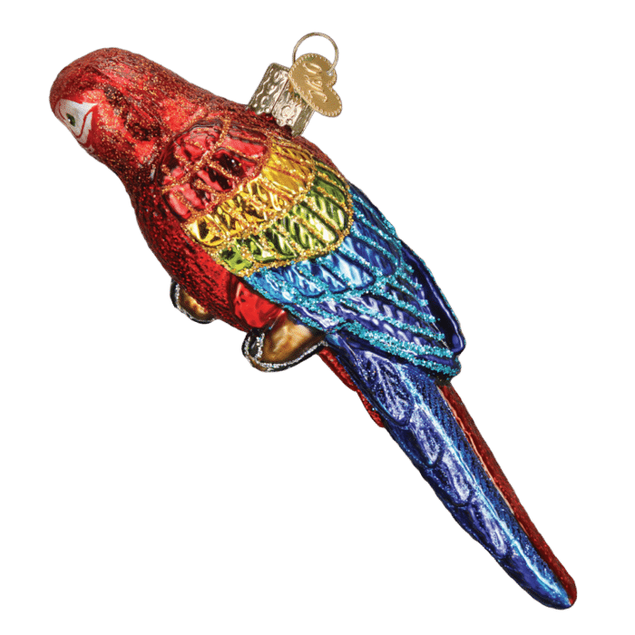 Old World Christmas Blown Glass Tropical Parrot Ornament