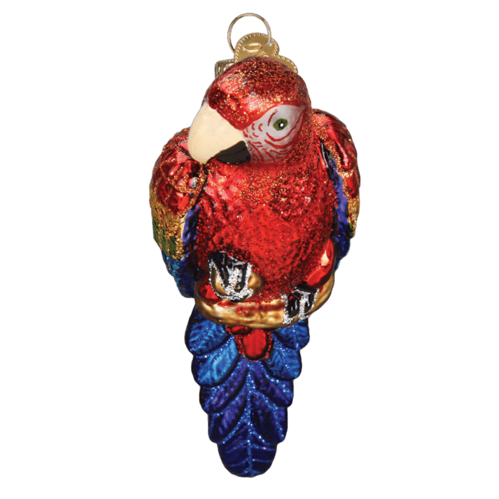 Old World Christmas Blown Glass Tropical Parrot Ornament