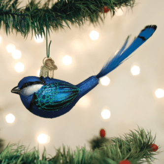 Old World Christmas Blown Glass Fairy Wren Ornament