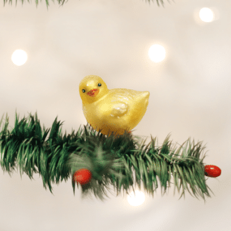 On Sale! Old World Christmas Blown Glass Baby Chick Ornament