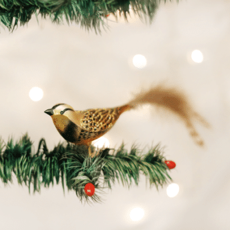 Old World Christmas Blown Glass Meadowlark Clip-On Ornament