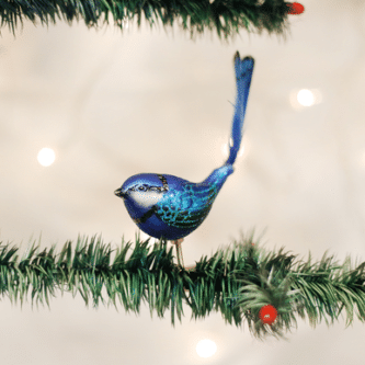 Old World Christmas Blown Glass Fairy Wren Clip-On Ornament