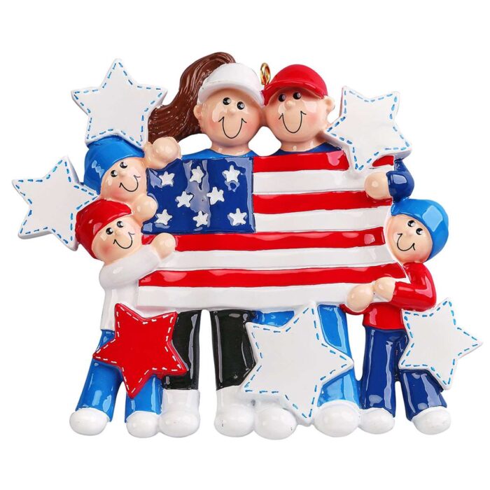 Patriotic Family Ornaments Click for More Sizes Personalize