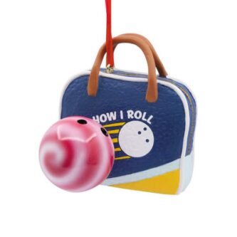 Bowling Bag with Ball Ornament