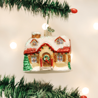 Old World Christmas Blown Glass Holiday Home Ornament