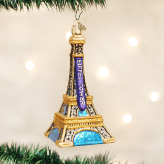 Old World Christmas Blown Glass Eiffel Tower Ornament