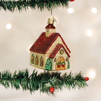 Old World Christmas Blown Glass Christmas Chapel Ornament