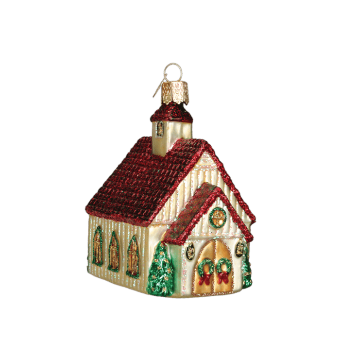 Old World Christmas Blown Glass Christmas Chapel Ornament