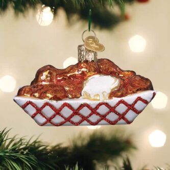 Old World Christmas Blown Glass Hot Wings with Dip Ornament