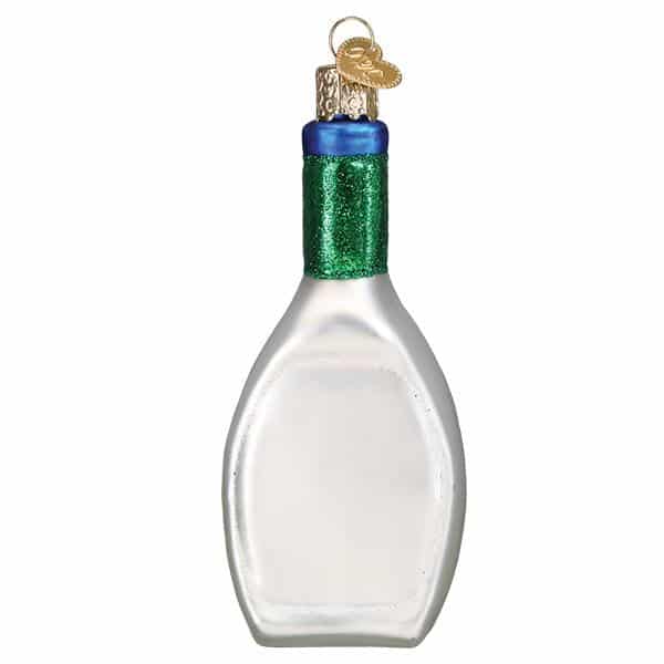 Old World Christmas Blown Glass Ranch Dressing Bottle Ornament