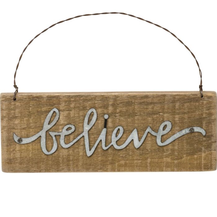 Believe Slat Ornament