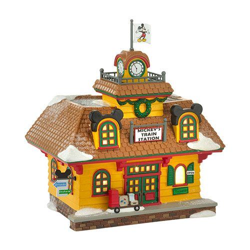 Dept 56 Disney Mickeys Holiday Train Station