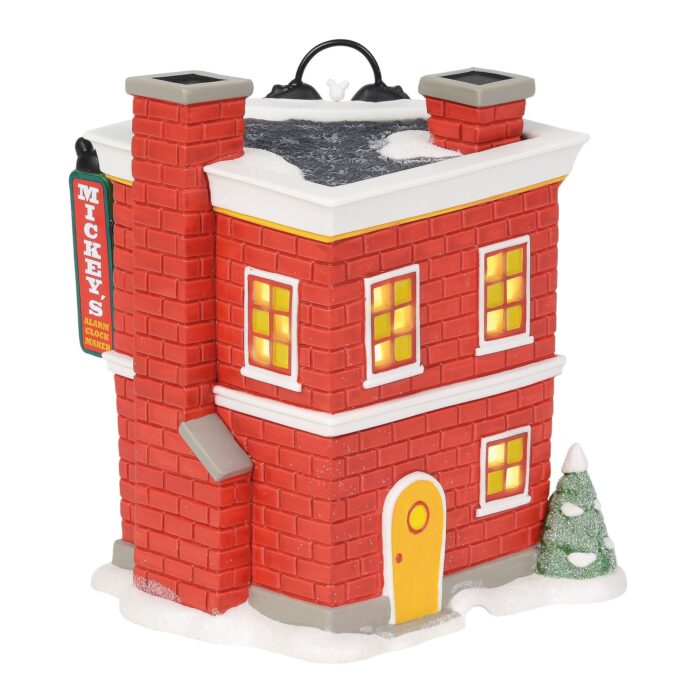 Dept 56 Disney Village Mickeys Alarm Clock Shop