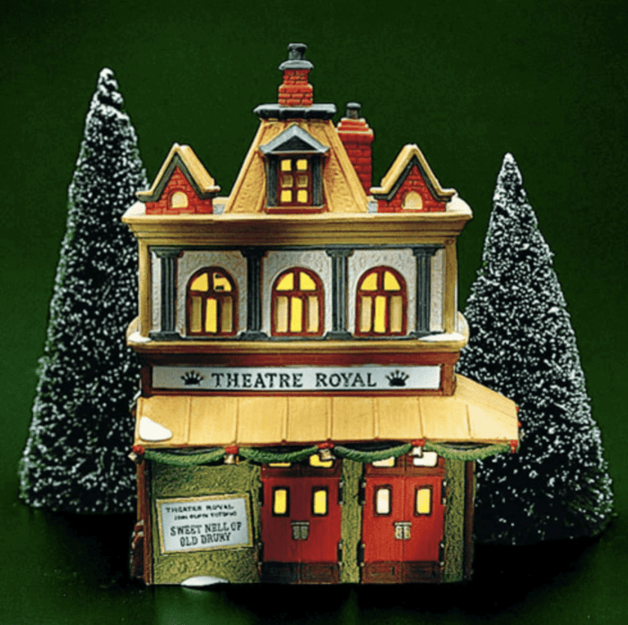 Theatre Royal Dept 56 Rare Retired Dickens Village Pre owned