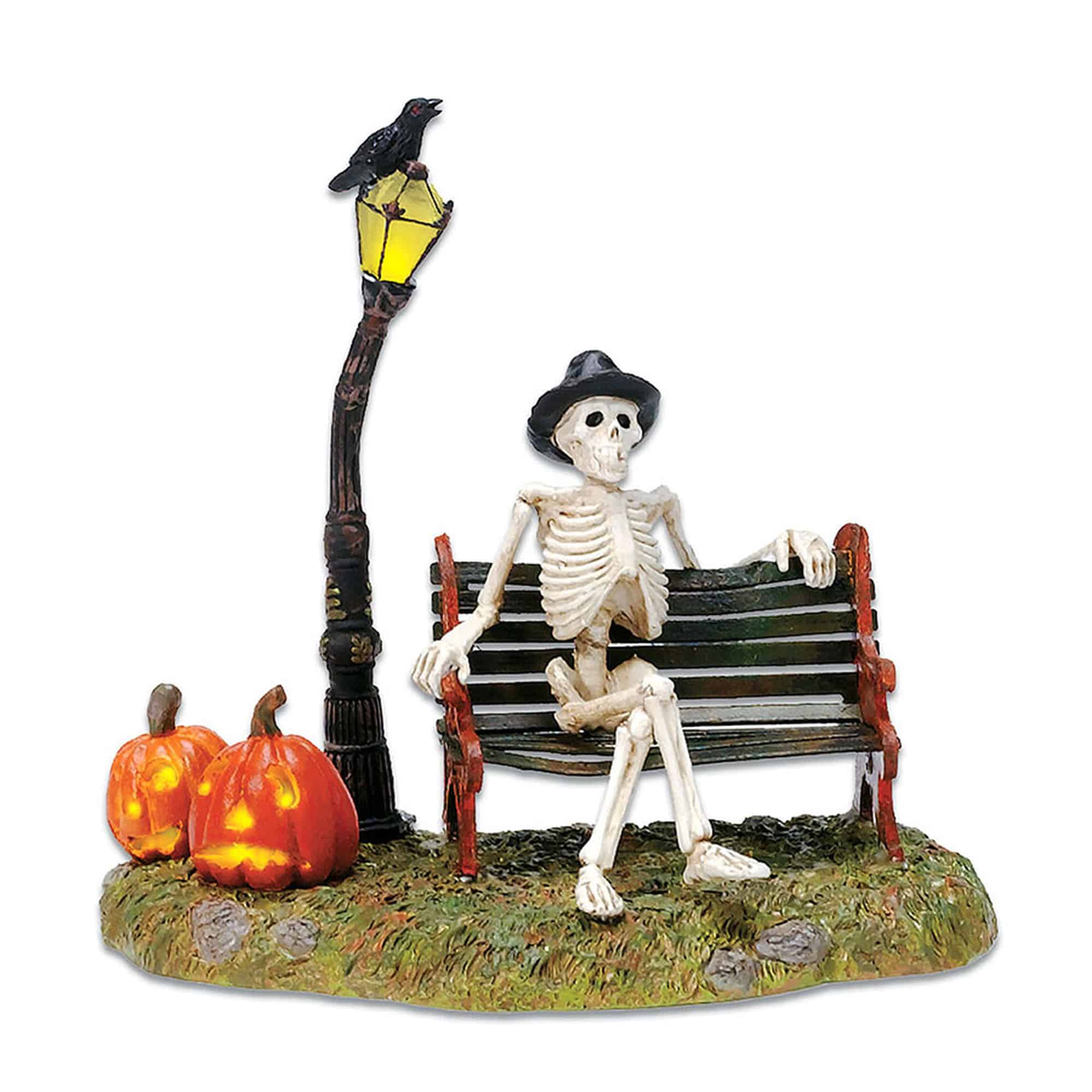 Department 56 56.53146 Accessories for Village Collections Halloween Resting My Bones Figurine, 4.75 inch, Multicolor