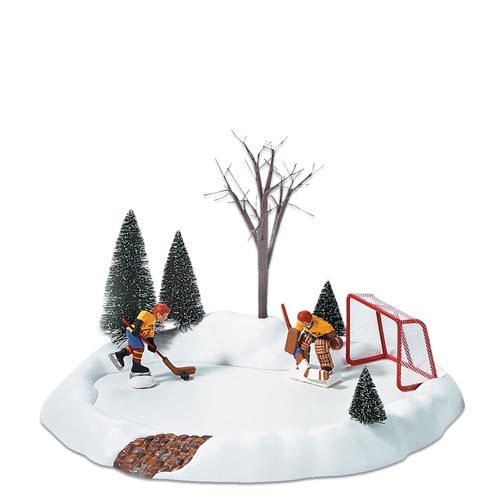 Department 56 Snow Village Hockey Practice