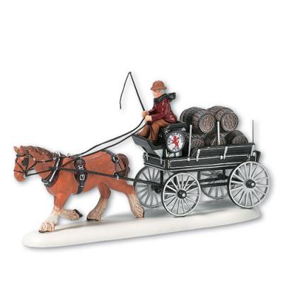 Dept 56 Dickens Red Lion Pub Beer Wagon