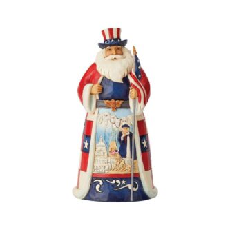 Jim Shore America Santa With Flag