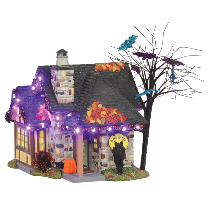 Dept 56 Snow Village Halloween the Bat House Retired