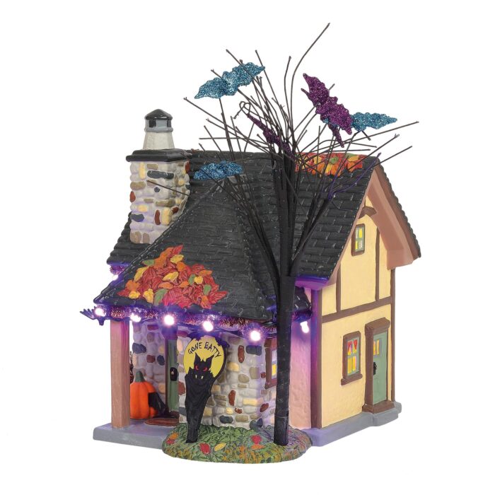 Dept 56 Snow Village Halloween the Bat House Retired