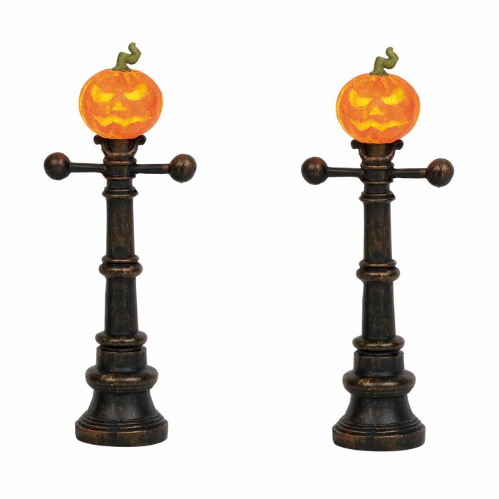 Dept 56 Snow Village Halloween Street Lamps