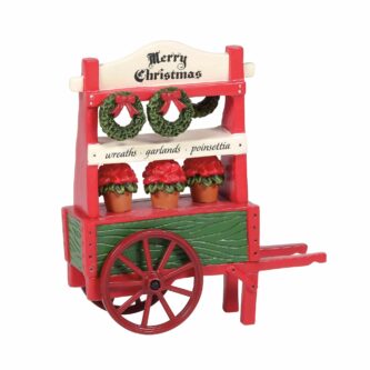 Dept. 56 Christmas in the City Poinsettia Cart