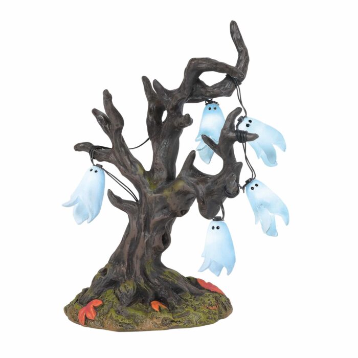 Dept 56 Halloween Village Illuminated Ghost Tree