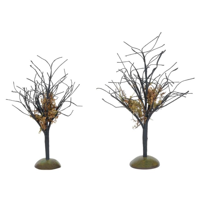 Dept 56 Halloween Village Midnight Moss Trees