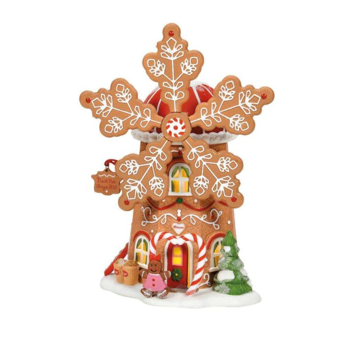 Dept 56 North Pole Gingerbread Cookie Mill