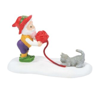 Dept. 56 North Pole Kitten Tested For Best Mittens