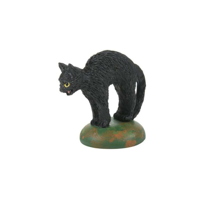 Dept 56 Halloween Village a Clowder of Black Cats