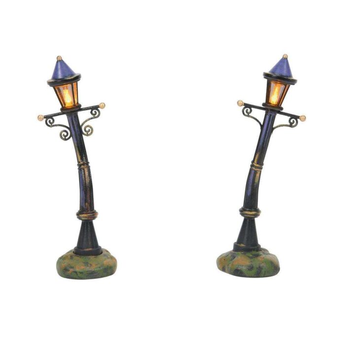 Dept 56 Halloween Village Purple Night Lights