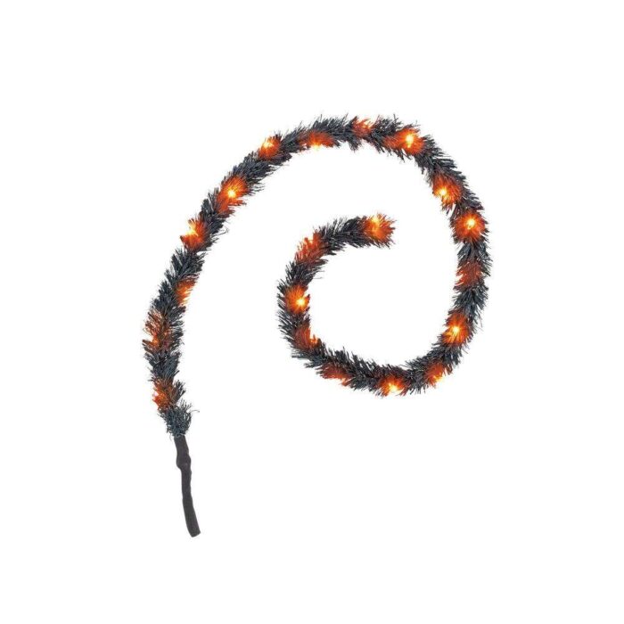 Dept 56 Halloween Village Lit Black Garland
