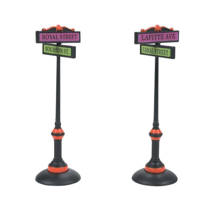 Dept 56 Halloween Village Halloween Festive Signs