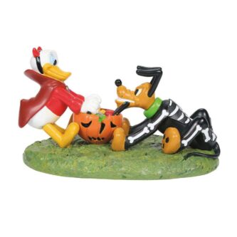 Dept. 56 Disney Halloween Village Donald and Pluto's Tussle