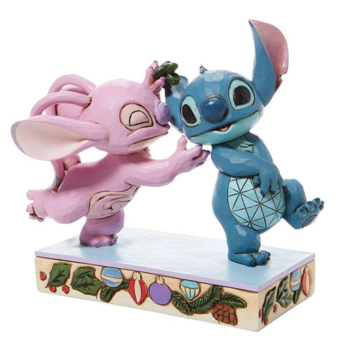 Disneys Angel and Stitch Mistletoe Jim Shore