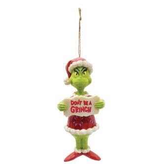 Jim Shore Grinch Don't Be Grinch Ornament