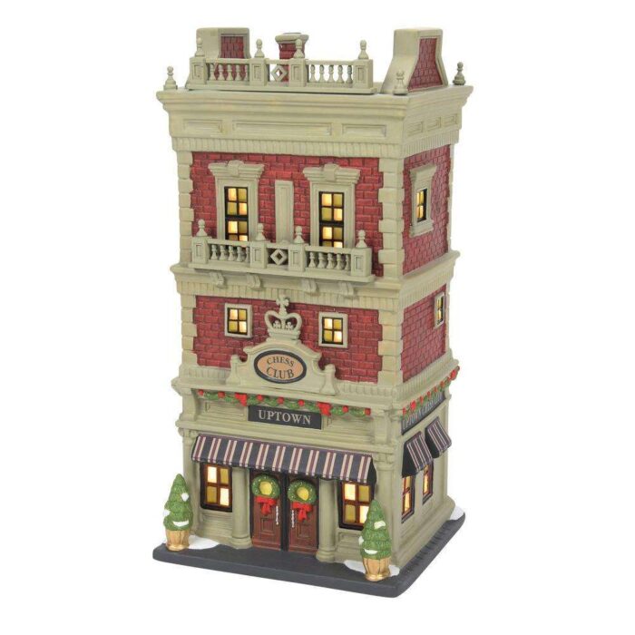 Dept 56 Christmas in the City Uptown Chess Club New 2022