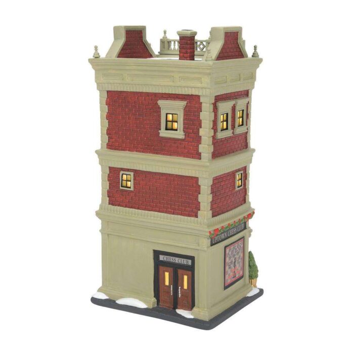 Dept 56 Christmas in the City Uptown Chess Club New 2022